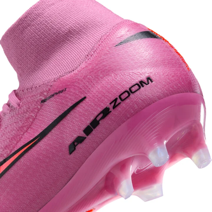 Nike Men's Mercurial Superfly 10 Elite Artificial-Grass High-Top Soccer Cleats in Pink | FQ8339-600 - Image 9