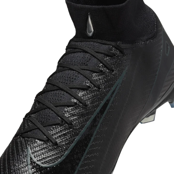 Nike Men's Mercurial Superfly 10 Elite Firm-Ground High-Top Soccer Cleats in Black | FQ1454-002 - Image 8