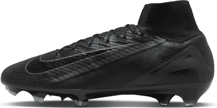 Nike Men's Mercurial Superfly 10 Elite Firm-Ground High-Top Soccer Cleats in Black | FQ1454-002