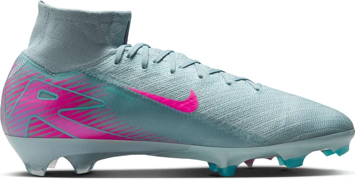 Nike Men's Mercurial Superfly 10 Elite Firm-Ground High-Top Soccer Cleats in Grey | FQ1454-301 - Image 3