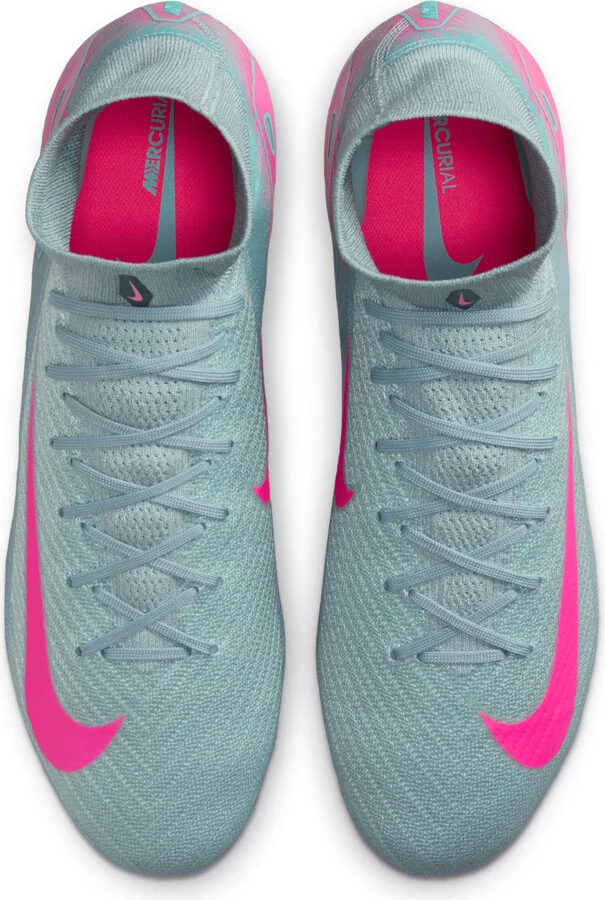 Nike Men's Mercurial Superfly 10 Elite Firm-Ground High-Top Soccer Cleats in Grey | FQ1454-301 - Image 4