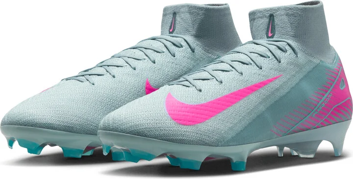 Nike Men's Mercurial Superfly 10 Elite Firm-Ground High-Top Soccer Cleats in Grey | FQ1454-301 - Image 5