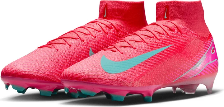 Nike Men's Mercurial Superfly 10 Elite Firm-Ground High-Top Soccer Cleats in Red | FQ1454-800 - Image 5