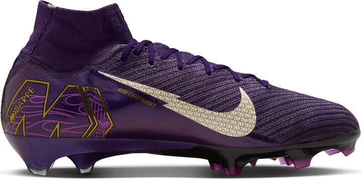 Nike Men's Mercurial Superfly 10 Elite "Kylian Mbappé" Firm-Ground High-Top Soccer Cleats in Purple | FQ8692-500 - Image 3