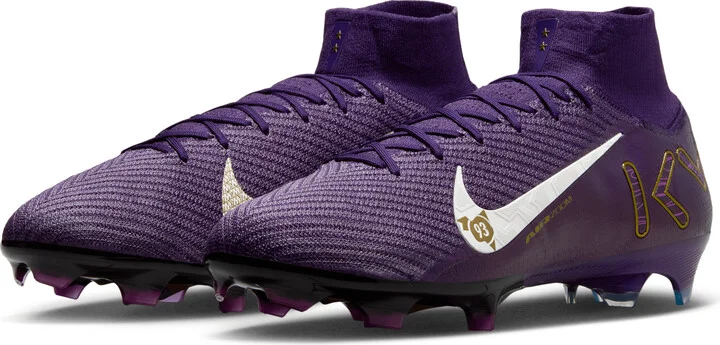 Nike Men's Mercurial Superfly 10 Elite "Kylian Mbappé" Firm-Ground High-Top Soccer Cleats in Purple | FQ8692-500 - Image 5