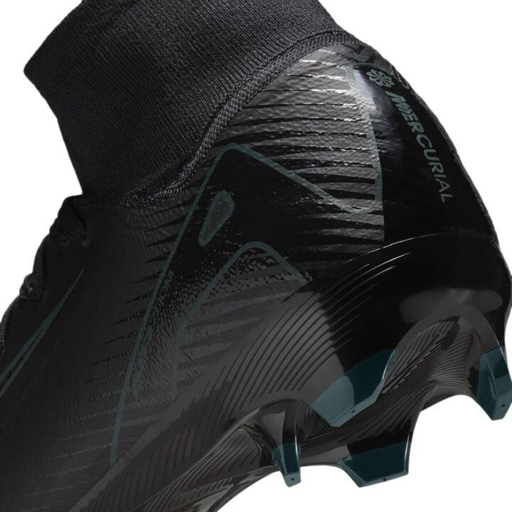 Nike Men's Mercurial Superfly 10 Pro Firm-Ground High-Top Soccer Cleats in Black | HF9433-002 - Image 9