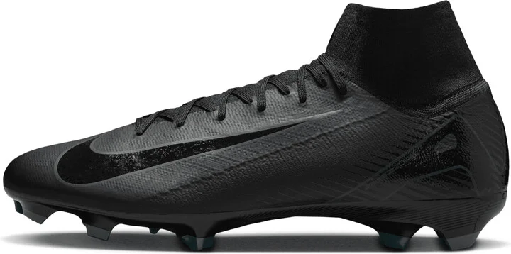 Nike Men's Mercurial Superfly 10 Pro Firm-Ground High-Top Soccer Cleats in Black | HF9433-002