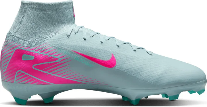 Nike Men's Mercurial Superfly 10 Pro Firm-Ground High-Top Soccer Cleats in Grey | HF9433-301 - Image 3