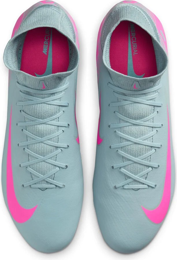 Nike Men's Mercurial Superfly 10 Pro Firm-Ground High-Top Soccer Cleats in Grey | HF9433-301 - Image 4