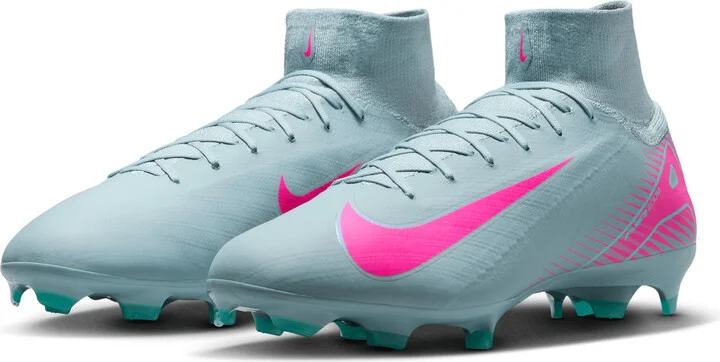 Nike Men's Mercurial Superfly 10 Pro Firm-Ground High-Top Soccer Cleats in Grey | HF9433-301 - Image 5