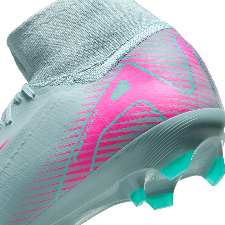 Nike Men's Mercurial Superfly 10 Pro Firm-Ground High-Top Soccer Cleats in Grey | HF9433-301 - Image 9