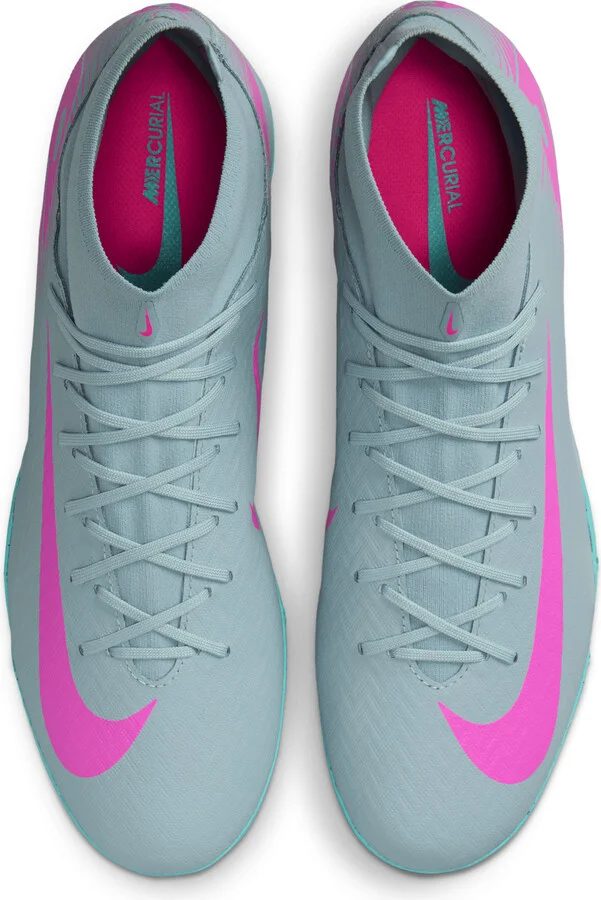 Nike Men's Mercurial Superfly Academy Turf High-Top Soccer Shoes in Grey | FQ8331-301 - Image 4