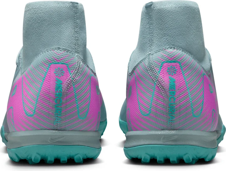 Nike Men's Mercurial Superfly Academy Turf High-Top Soccer Shoes in Grey | FQ8331-301 - Image 6