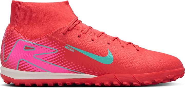 Nike Men's Mercurial Superfly Academy Turf High-Top Soccer Shoes in Red | FQ8331-800 - Image 3
