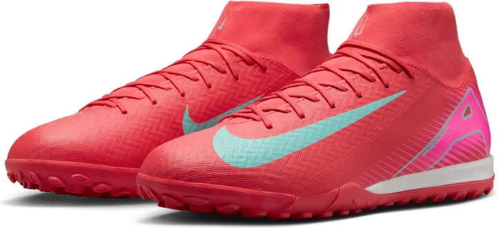 Nike Men's Mercurial Superfly Academy Turf High-Top Soccer Shoes in Red | FQ8331-800 - Image 5
