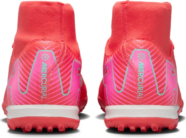 Nike Men's Mercurial Superfly Academy Turf High-Top Soccer Shoes in Red | FQ8331-800 - Image 6