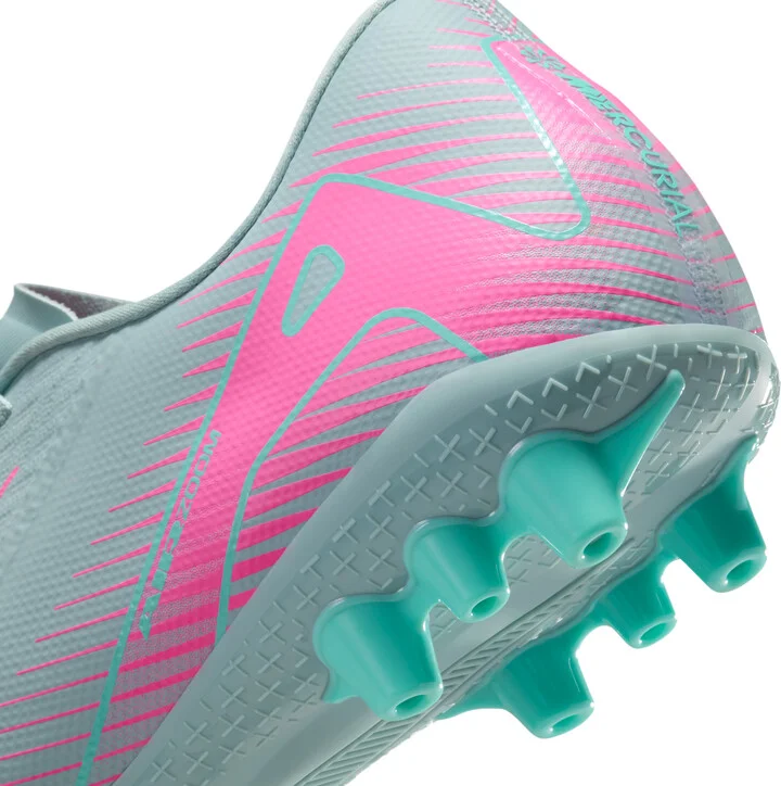 Nike Men's Mercurial Vapor 16 Academy Artificial-Grass Low-Top Soccer Cleats in Grey | FQ8364-301 - Image 9