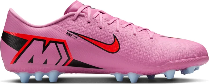 Nike Men's Mercurial Vapor 16 Academy Artificial-Grass Low-Top Soccer Cleats in Pink | FQ8364-600 - Image 3