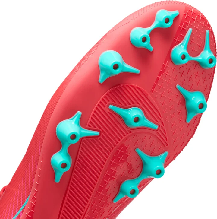 Nike Men's Mercurial Vapor 16 Academy Artificial-Grass Low-Top Soccer Cleats in Red | FQ8364-800 - Image 7