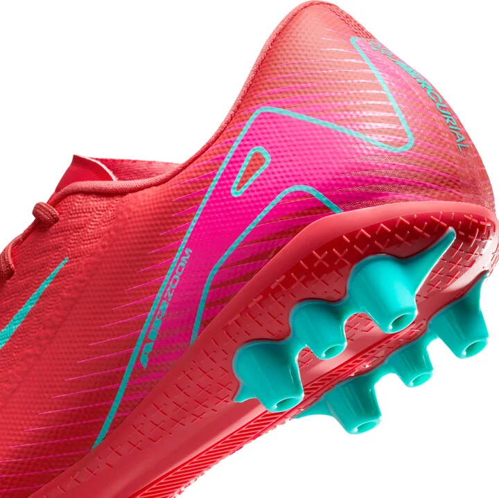 Nike Men's Mercurial Vapor 16 Academy Artificial-Grass Low-Top Soccer Cleats in Red | FQ8364-800 - Image 9