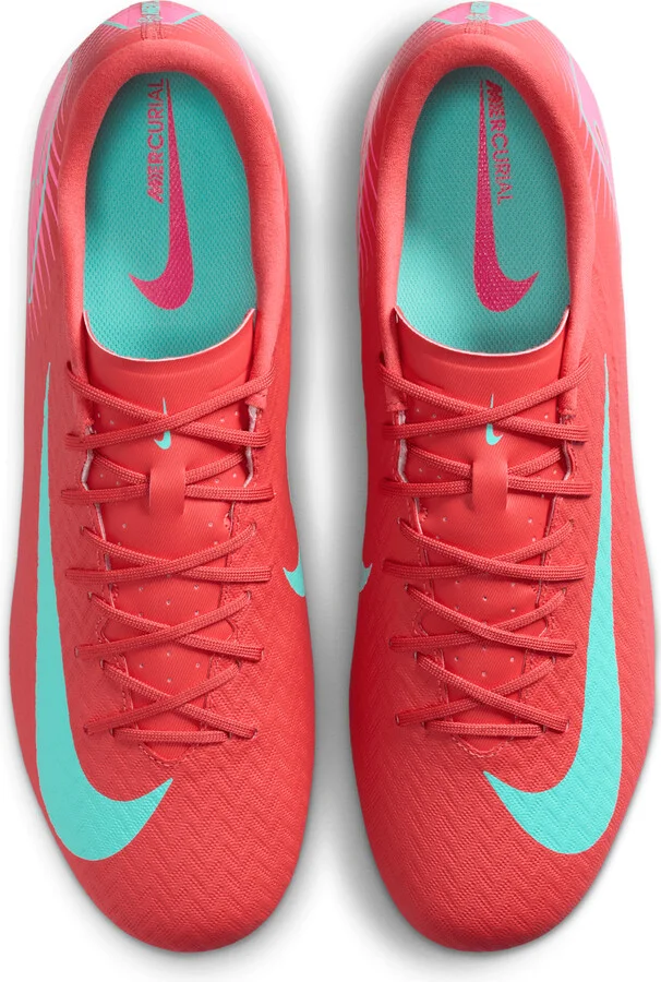 Nike Men's Mercurial Vapor 16 Academy Multi-Ground Low-Top Soccer Cleats in Red | FQ8374-800 - Image 4