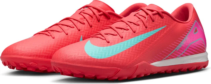 Nike Men's Mercurial Vapor 16 Academy Turf Low-Top Soccer Shoes in Red | FQ8449-800 - Image 5