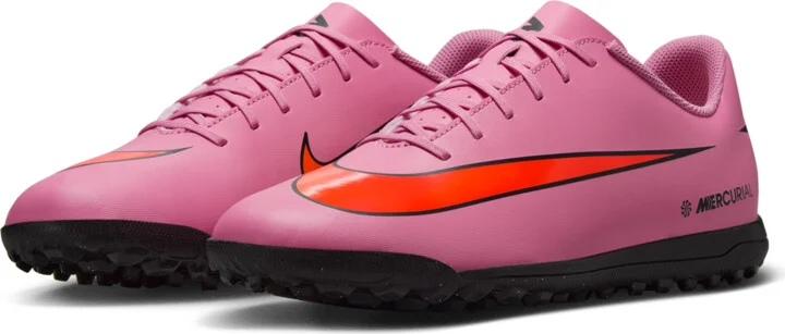 Nike Men's Mercurial Vapor 16 Club Turf Low-Top Soccer Shoes in Pink | FQ8446-600 - Image 5