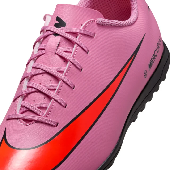 Nike Men's Mercurial Vapor 16 Club Turf Low-Top Soccer Shoes in Pink | FQ8446-600 - Image 7