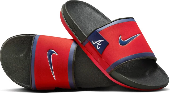 Nike Men's Offcourt (Atlanta Braves) Offcourt Slides in Red | FN2695-600