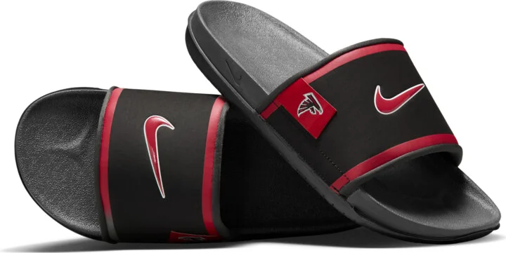 Nike Men's Offcourt (Atlanta Falcons) Offcourt Slides in Black | FN4134-001