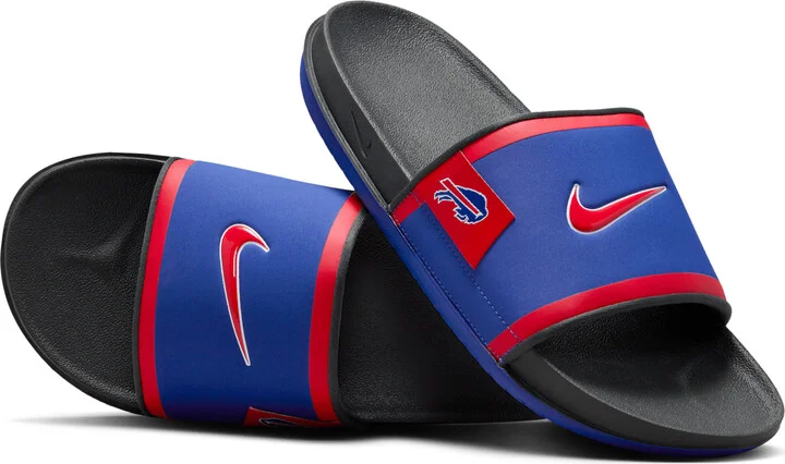 Nike Men's Offcourt (Buffalo Bills) Offcourt Slides in Blue | FN2687-400