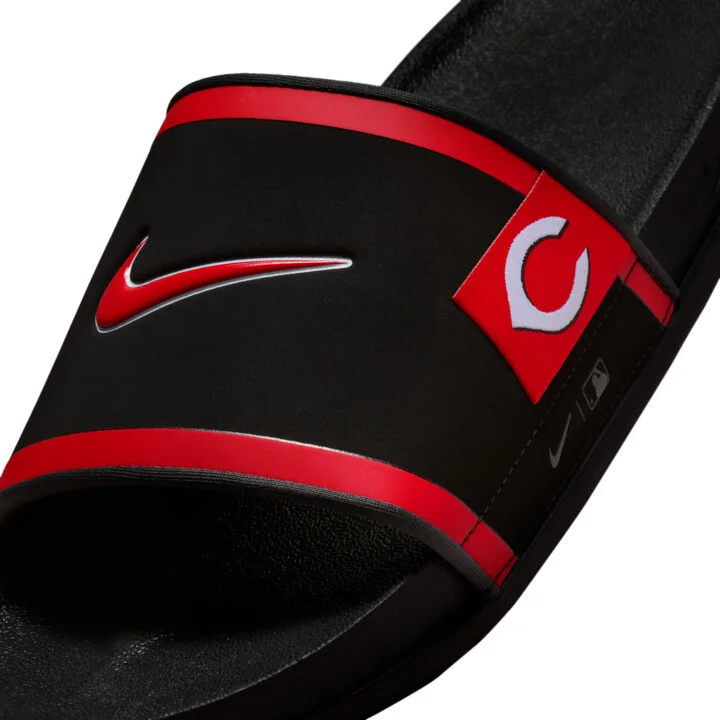 Nike Men's Offcourt (Cincinnati Reds) Offcourt Slides in Black | FN4462-001 - Image 6