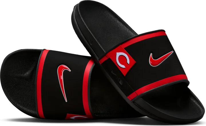 Nike Men's Offcourt (Cincinnati Reds) Offcourt Slides in Black | FN4462-001