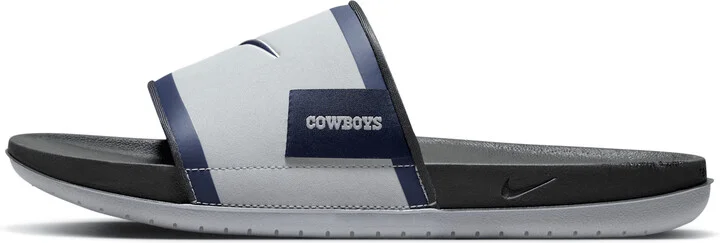 Nike Men's Offcourt (Dallas Cowboys) Offcourt Slides in Grey | FN3334-001 - Image 2