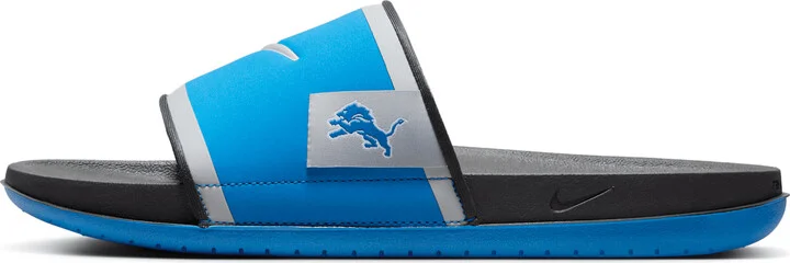 Nike Men's Offcourt (Detroit Lions) Offcourt Slides in Blue | FN4183-400 - Image 2