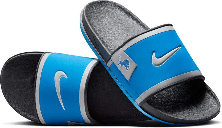 Nike Men's Offcourt (Detroit Lions) Offcourt Slides in Blue | FN4183-400