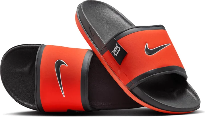 Nike Men's Offcourt (Detroit Tigers) Offcourt Slides in Orange | FN4476-800