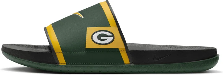 Nike Men's Offcourt (Green Bay Packers) Offcourt Slides in Green | FN4312-300 - Image 2