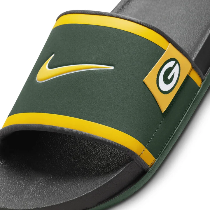 Nike Men's Offcourt (Green Bay Packers) Offcourt Slides in Green | FN4312-300 - Image 6