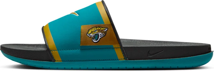 Nike Men's Offcourt (Jacksonville Jaguars) Offcourt Slides in Blue | FN4145-400 - Image 2