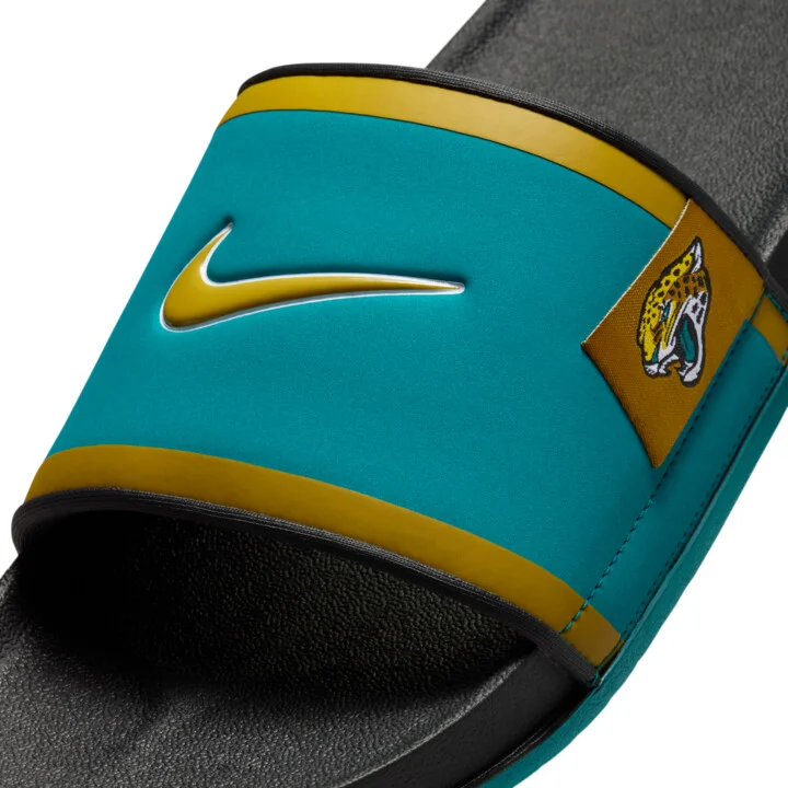 Nike Men's Offcourt (Jacksonville Jaguars) Offcourt Slides in Blue | FN4145-400 - Image 6