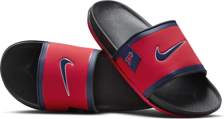 Nike Men's Offcourt (Los Angeles Angels) Offcourt Slides in Red | FN2649-600