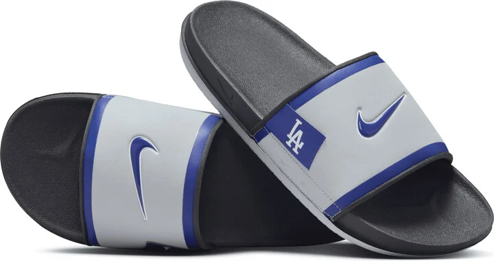 Nike Men's Offcourt (Los Angeles Dodgers) Offcourt Slides in Grey | FN3360-001