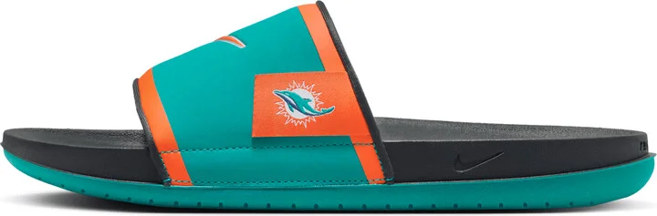 Nike Men's Offcourt (Miami Dolphins) Offcourt Slides in Green | FN4129-300 - Image 2