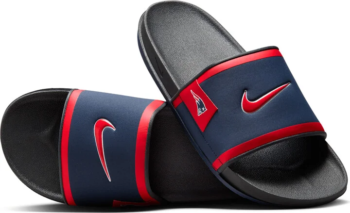 Nike Men's Offcourt (New England Patriots) Offcourt Slides in Blue | FN4317-400