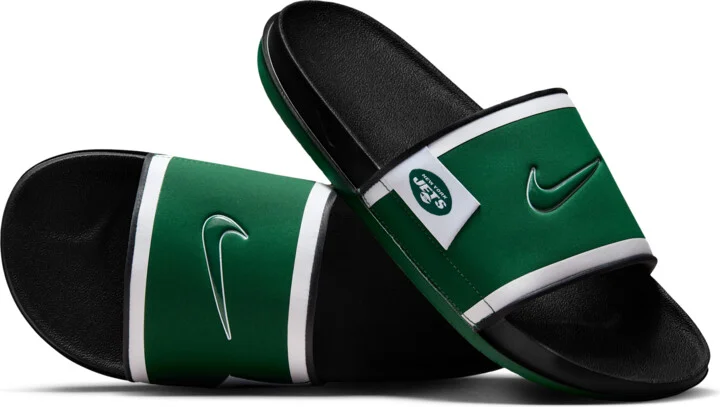 Nike Men's Offcourt (New York Jets) Offcourt Slides in Green | FN4146-300