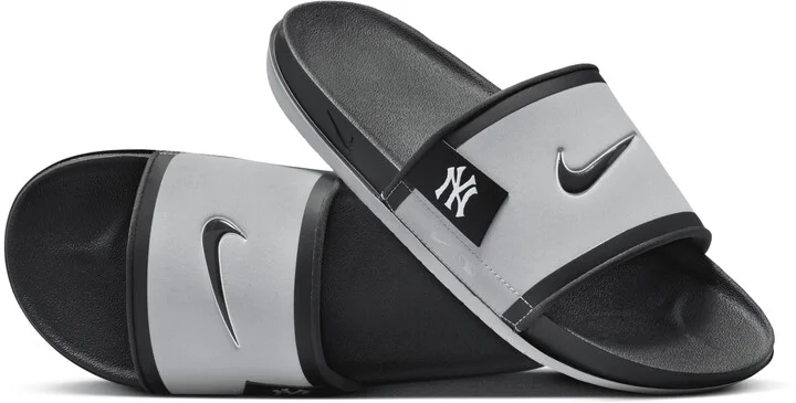 Nike Men's Offcourt (New York Yankees) Offcourt Slides in Grey | FN4487-001