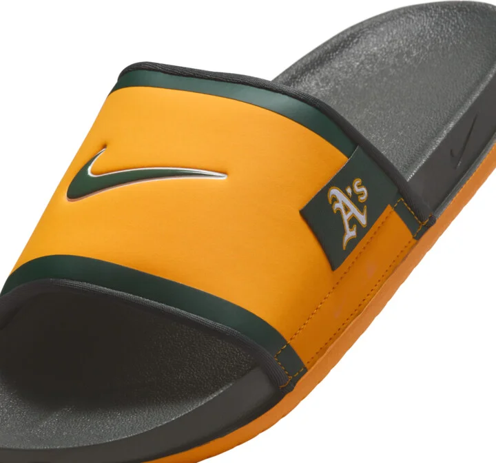 Nike Men's Offcourt (Oakland A's) Offcourt Slides in Yellow | FN2679-700 - Image 6
