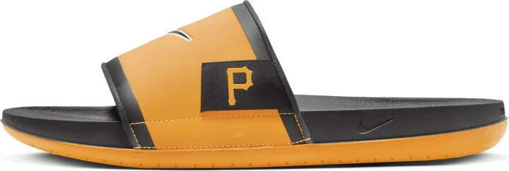 Nike Men's Offcourt (Pittsburgh Pirates) Offcourt Slides in Yellow | FN4320-700 - Image 2