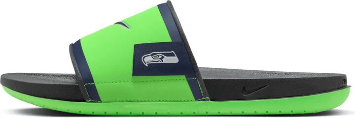 Nike Men's Offcourt (Seattle Seahawks) Offcourt Slides in Green | FN4466-300 - Image 2